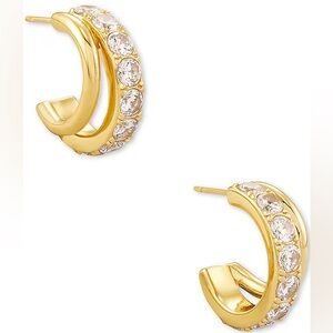 Kendra Scott Livy Gold Huggie Hoop Earrings